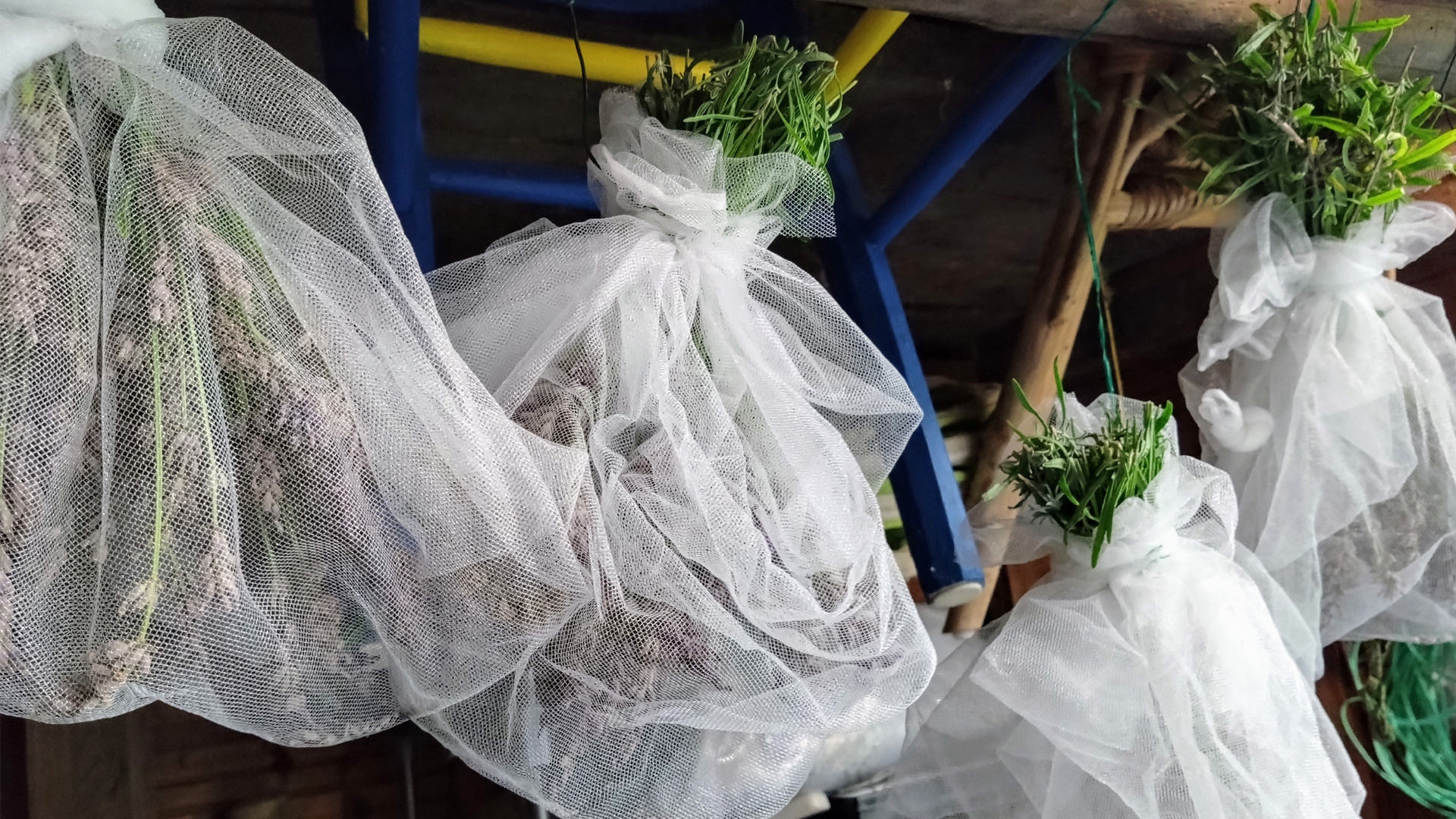 Lavendel im Säckchen trocknen