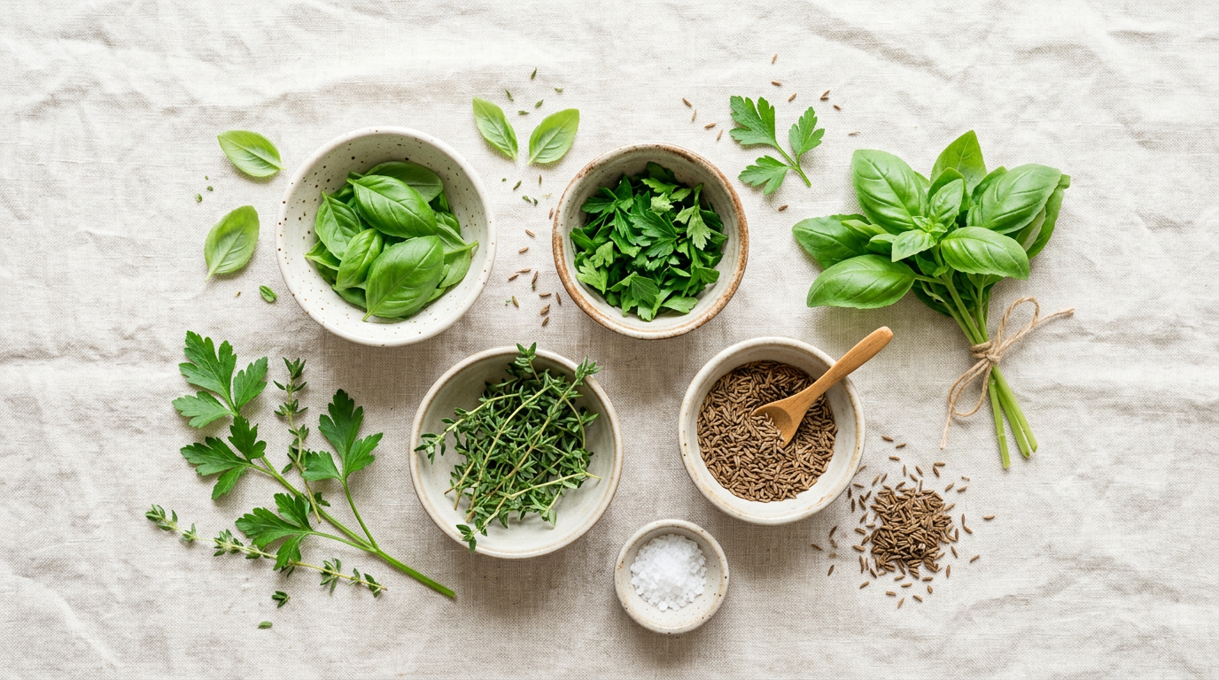 Kräuter und Gewürze