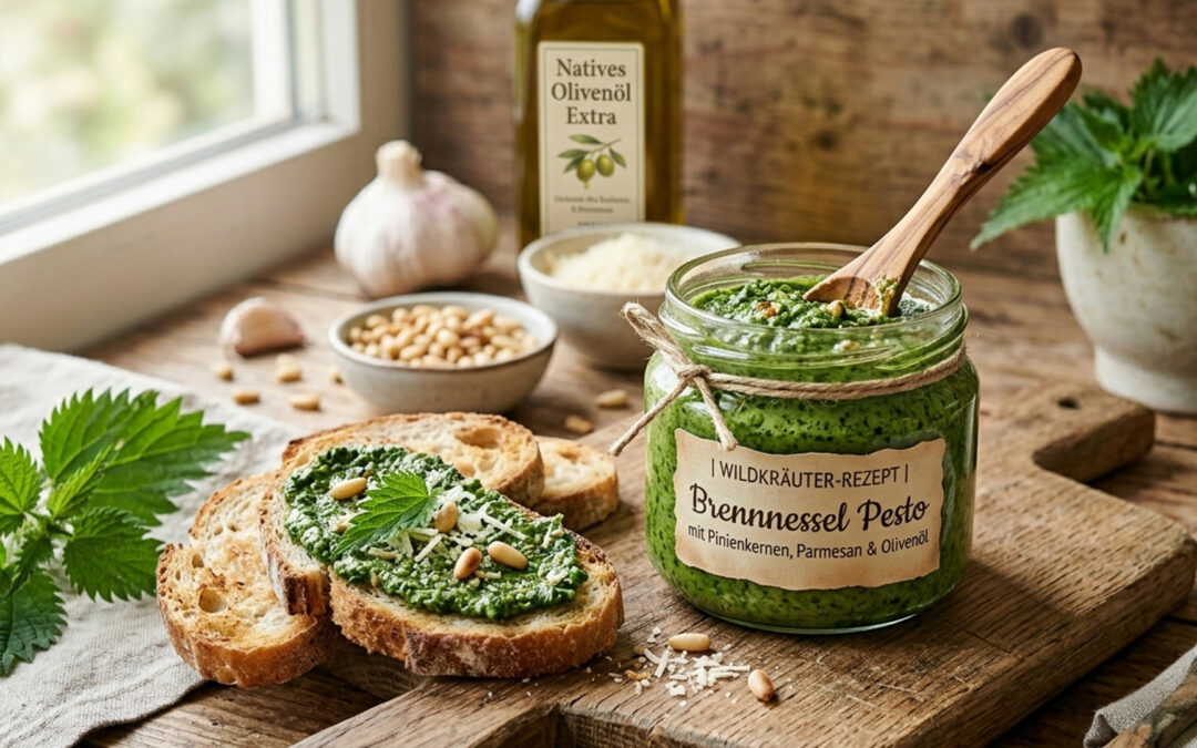 Brennnessel-Pesto selbstgemacht – Vitamine für den Salat und für aufs Brot